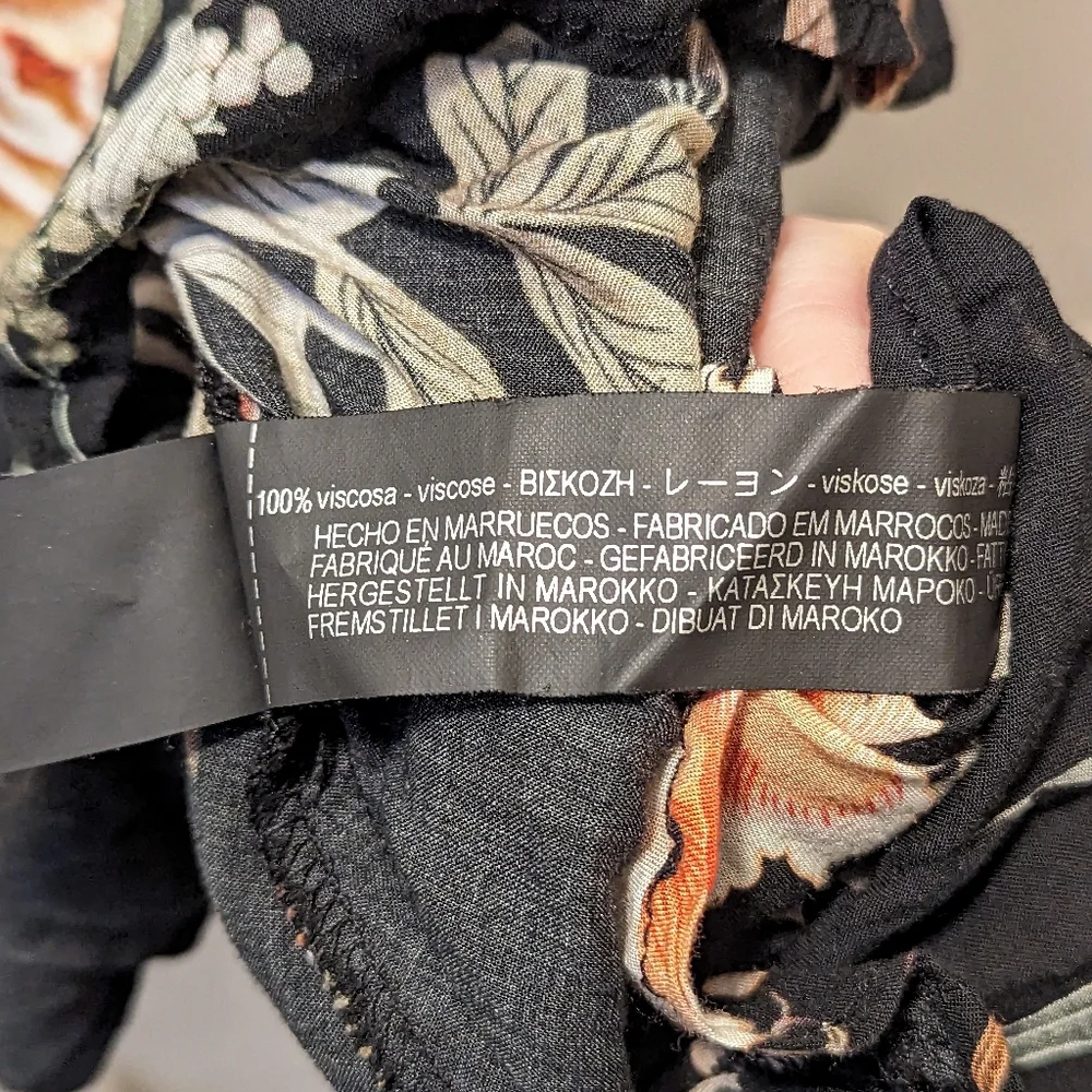 Zara Dress Premium Denim Collection Floral - Picture 4 of 6